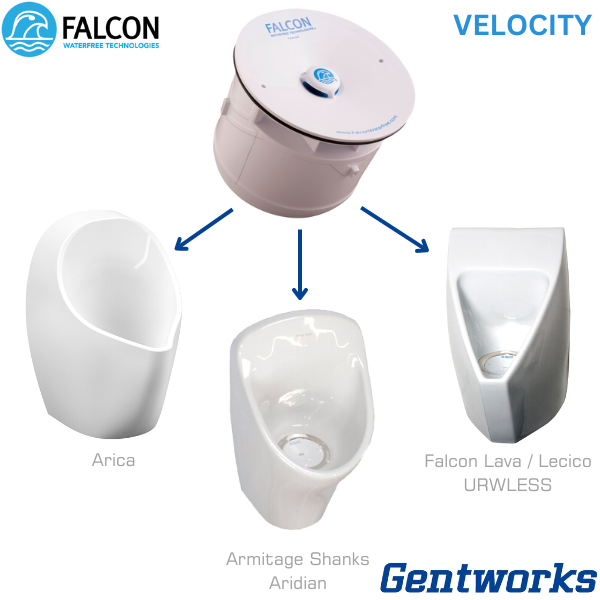 S6282 Falcon Waterfree Velocity Waterless Urinal Replacement Cartridge Gentworks